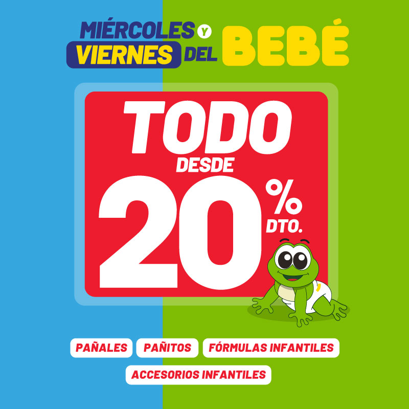 Miércoles y Viernes del Bebé - Todo desde 20% de descuento